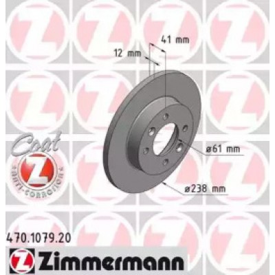 Тормозной диск 470107920 ZIMMERMANN - купить в магазине запчастей по Украине