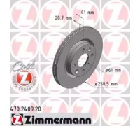 Тормозной диск ZIMMERMANN 470.2409.20 470240920 ZIMMERMANN - купить в магазине запчастей по Украине