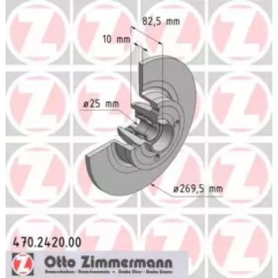 Тормозной диск 470242000 ZIMMERMANN - купить в магазине запчастей по Украине