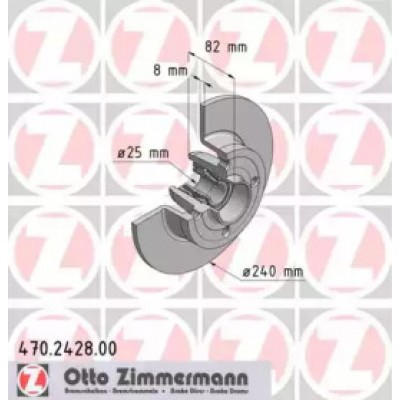 Тормозной диск 470242800 ZIMMERMANN - купить в магазине запчастей по Украине