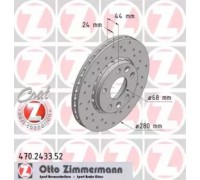 Тормозной диск ZIMMERMANN 470.2433.52 470243352 ZIMMERMANN - купить в магазине запчастей по Украине