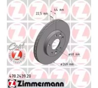 Тормозной диск ZIMMERMANN 470.2439.20 470243920 ZIMMERMANN - купить в магазине запчастей по Украине