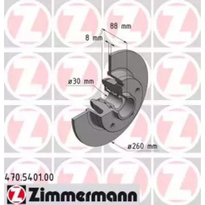 Тормозной диск 470540100 ZIMMERMANN - купить в магазине запчастей по Украине