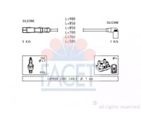 Комплект проводов зажигания FACET 4.9590 49590 FACET - купить в магазине запчастей по Украине