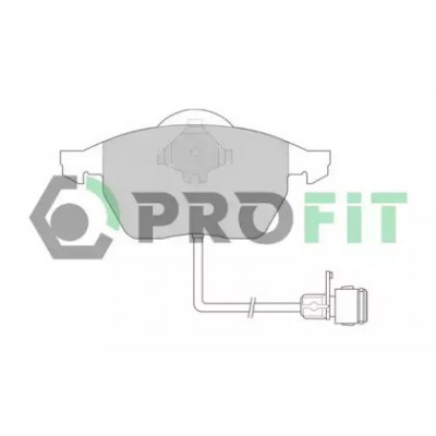 Комплект тормозных колодок, дисковый тормоз 50000590 PROFIT - купити в магазині запчастин по Україні