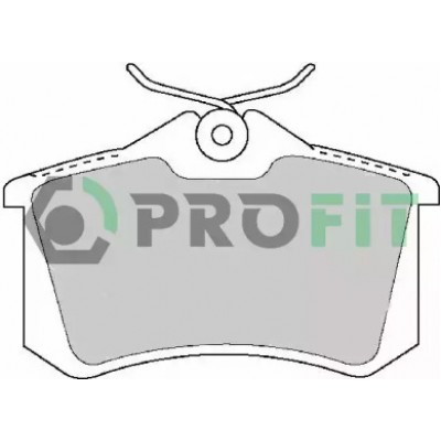 Комплект тормозных колодок, дисковый тормоз 50001491 PROFIT - купить в магазине запчастей по Украине