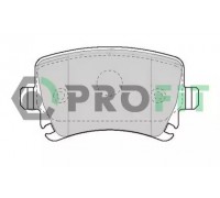 Комплект тормозных колодок, дисковый тормоз PROFIT 5000-1636 50001636 PROFIT - купить в магазине запчастей по Украине