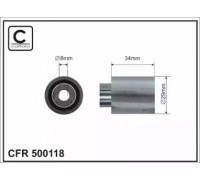 Паразитный / Ведущий ролик, зубчатый ремень CAFFARO 500118 500118 CAFFARO - купить в магазине запчастей по Украине