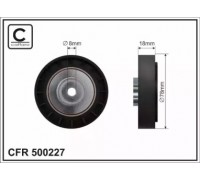 Паразитный / ведущий ролик, поликлиновой ремень CAFFARO 500227 500227 CAFFARO - купить в магазине запчастей по Украине