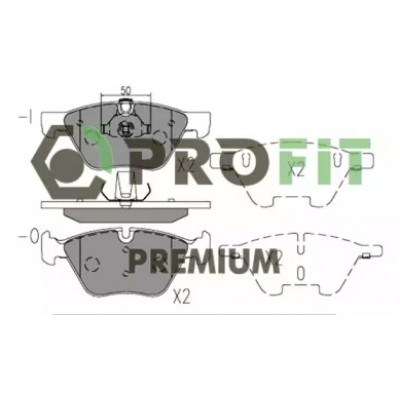 Комплект тормозных колодок, дисковый тормоз 50051773 PROFIT - купить в магазине запчастей по Украине