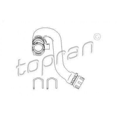 Шланг радиатора 501563 TOPRAN - купить в магазине запчастей по Украине