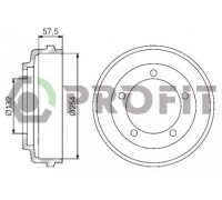 Тормозной барабан PROFIT 5020-0029 50200029 PROFIT - купить в магазине запчастей по Украине