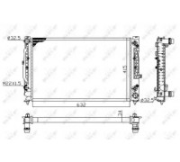 Радиатор, охлаждение двигателя NRF 519504A 519504A NRF - купить в магазине запчастей по Украине