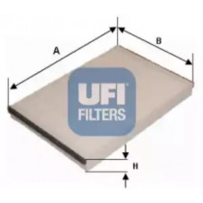 Фильтр, воздух во внутренном пространстве 5315200 UFI - купить в магазине запчастей по Украине