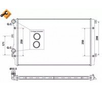 Радиатор, охлаждение двигателя NRF 53406 53406 NRF - купить в магазине запчастей по Украине