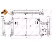 Радиатор, охлаждение двигателя NRF 53415 53415 NRF - купить в магазине запчастей по Украине