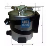 Топливный фильтр UFI 55.418.00 5541800 UFI - купить в магазине запчастей по Украине