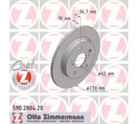 Тормозной диск ZIMMERMANN 590.2804.20 590280420 ZIMMERMANN - купить в магазине запчастей по Украине