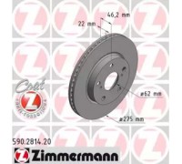 Тормозной диск ZIMMERMANN 590.2814.20 590281420 ZIMMERMANN - купить в магазине запчастей по Украине