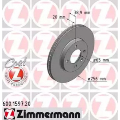 Тормозной диск 600159720 ZIMMERMANN - купить в магазине запчастей по Украине