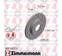 Тормозной диск ZIMMERMANN 600.1602.52 600160252 ZIMMERMANN - купить в магазине запчастей по Украине