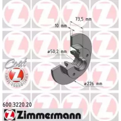 Тормозной диск 600322020 ZIMMERMANN - купить в магазине запчастей по Украине