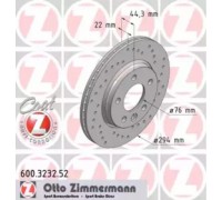 Тормозной диск ZIMMERMANN 600.3232.52 600323252 ZIMMERMANN - купить в магазине запчастей по Украине