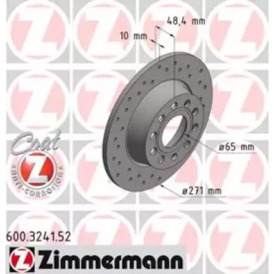 Тормозной диск 600324152 ZIMMERMANN - купить в магазине запчастей по Украине
