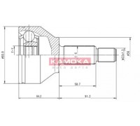 6040 KAMOKA - купить в магазине запчастей по Украине