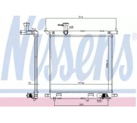 Радиатор, охлаждение двигателя NISSENS 606138 606138 NISSENS - купить в магазине запчастей по Украине