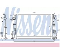 Радиатор, охлаждение двигателя NISSENS 606455 606455 NISSENS - купить в магазине запчастей по Украине