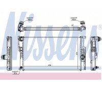 Радиатор, охлаждение двигателя NISSENS 60815 60815 NISSENS - купить в магазине запчастей по Украине