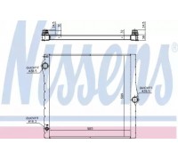 Радиатор, охлаждение двигателя NISSENS 60825 60825 NISSENS - купить в магазине запчастей по Украине