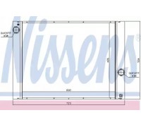 Радиатор, охлаждение двигателя NISSENS 60848 60848 NISSENS - купить в магазине запчастей по Украине