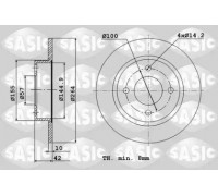 Тормозной диск SASIC 6106018 6106018 SASIC - купить в магазине запчастей по Украине