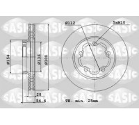 Тормозной диск SASIC 6106148 6106148 SASIC - купить в магазине запчастей по Украине