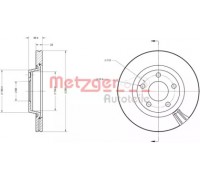 Тормозной диск METZGER 6110029 6110029 METZGER - купить в магазине запчастей по Украине