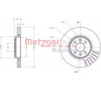 Тормозной диск METZGER 6110033 6110033 METZGER - купить в магазине запчастей по Украине
