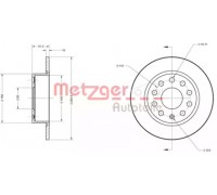 Тормозной диск METZGER 6110036 6110036 METZGER - купить в магазине запчастей по Украине