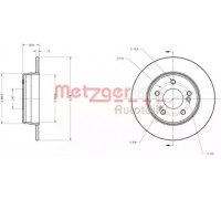 Тормозной диск METZGER 6110039 6110039 METZGER - купить в магазине запчастей по Украине