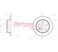 Тормозной диск METZGER 6110064 6110064 METZGER - купить в магазине запчастей по Украине