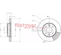 Тормозной диск METZGER 6110071 6110071 METZGER - купить в магазине запчастей по Украине