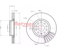 Тормозной диск METZGER 6110072 6110072 METZGER - купить в магазине запчастей по Украине