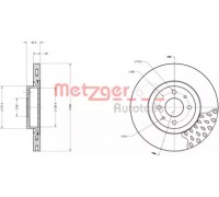 Тормозной диск METZGER 6110098 6110098 METZGER - купить в магазине запчастей по Украине