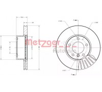 Тормозной диск METZGER 6110166 6110166 METZGER - купить в магазине запчастей по Украине
