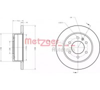 Тормозной диск METZGER 6110179 6110179 METZGER - купить в магазине запчастей по Украине