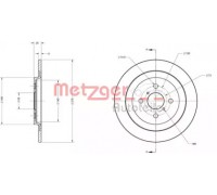 Тормозной диск METZGER 6110181 6110181 METZGER - купить в магазине запчастей по Украине
