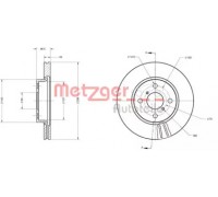 Тормозной диск METZGER 6110187 6110187 METZGER - купить в магазине запчастей по Украине