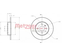 Тормозной диск METZGER 6110192 6110192 METZGER - купить в магазине запчастей по Украине