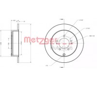 Тормозной диск METZGER 6110197 6110197 METZGER - купить в магазине запчастей по Украине
